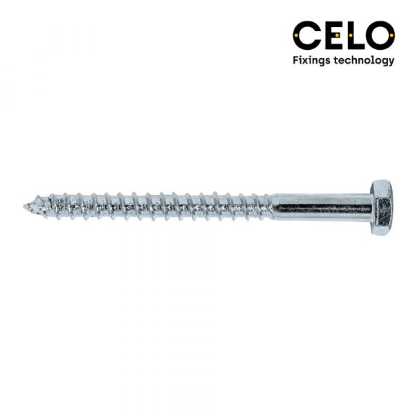 Celo Caixa 100 Uni. Tira Fundo Hexagonal Din/ref 571 8X100 Galvanizado - ELK17431