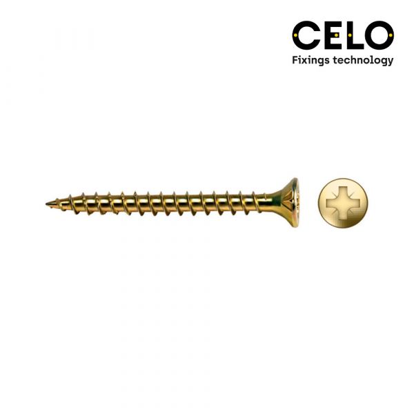 Celo Caixa 175UN Parafuso Madeira Pz R/parc Din/ref Vlox 6X40 Bricomat+lubr. - ELK17100