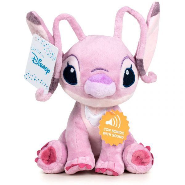 Disney Peluche Angel Stitch Soft Sonido 20cm