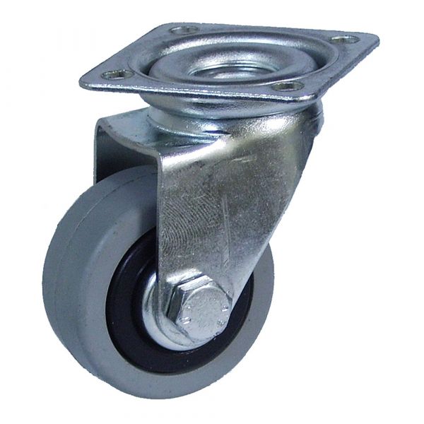 Afo Roda Platina Ø40mm (roda) Borracha Cinzenta CR07131 ELK15011