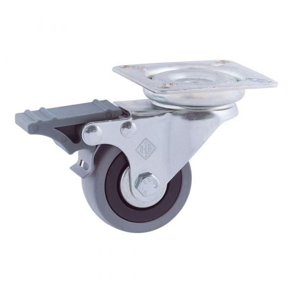 Afo Roda Platina Travão Ø50mm (roda) Borracha Cinzenta CR07181 ELK15008