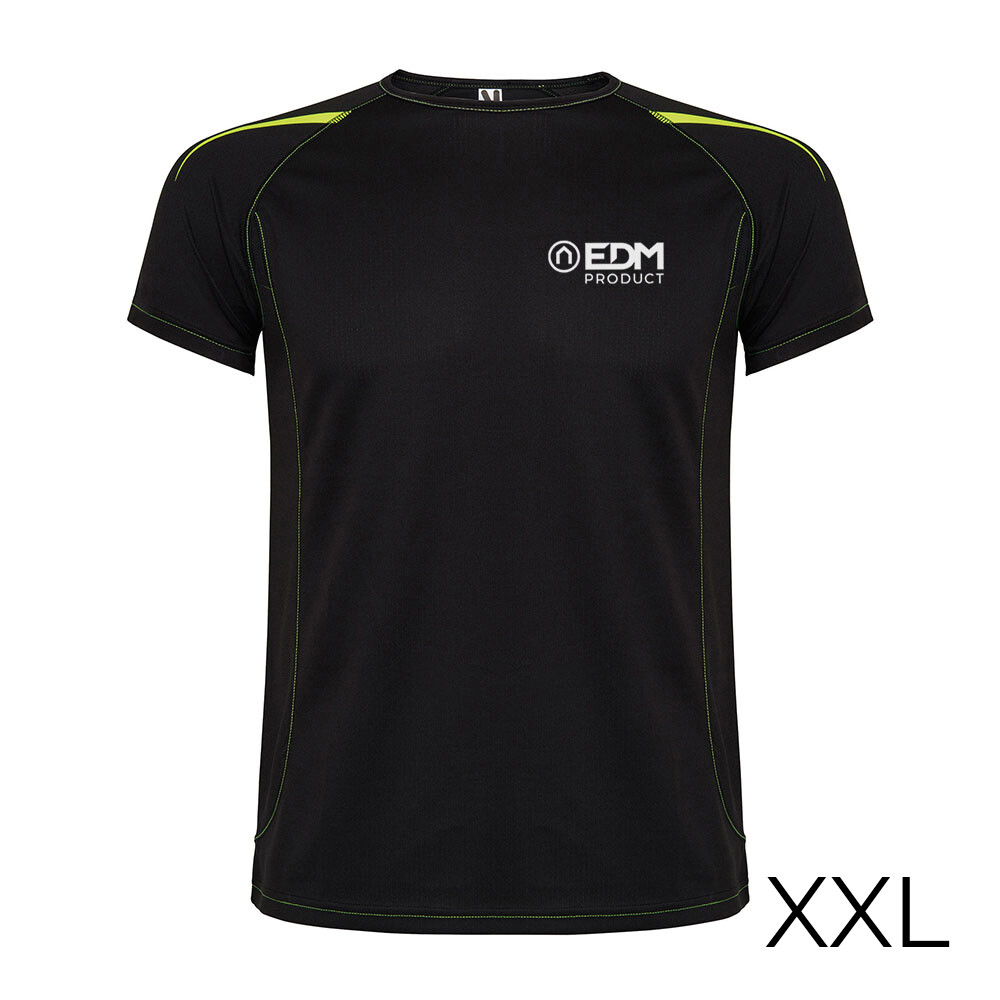 *merchandising* t-shirt desporto preta tamanho-xxl roly edm