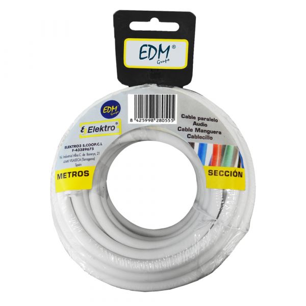 EDM Fio Elétrico Tubular 3X2,5Mm Branco 10Mts