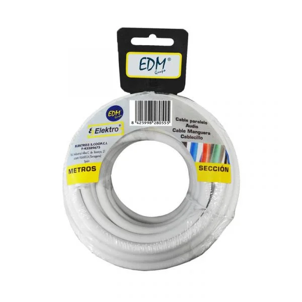 EDM Fio Elétrico Tubular 3X2,5Mm Branco 20Mts