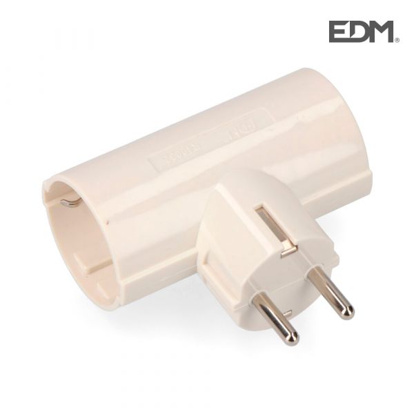 EDM Ficha 2 Tomadas Baquelita T/tl 16a 250v - EDMR40032