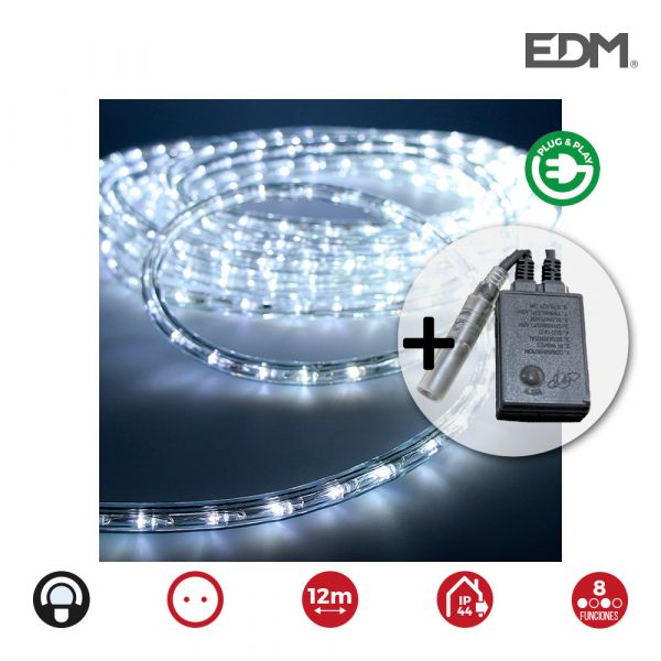 EDM Kit Flexiled Multifunção Branco Frio Ip44 230V 12M Edm. Apto- - 71491