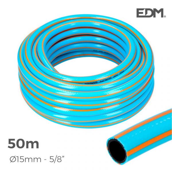 EDM Mangueira Jardim Prof. Ø Interior 15Mm Ø Exterior 20Mm (5/8") Rolo 50Mts 7 - 74082