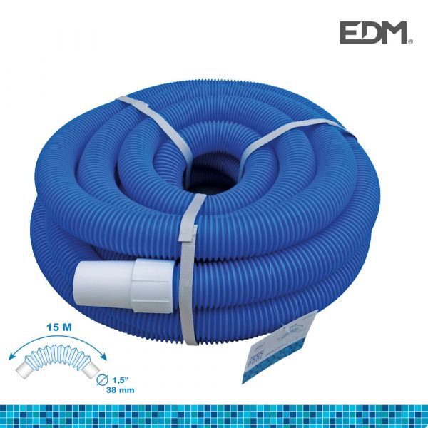 EDM Mangueira Auto-Flutuante 15Mts Pe Ø38Mm 1.5 - 81018