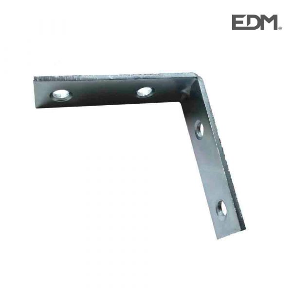 EDM Esquadro Angular Zincado 100x16x2mm - 85106
