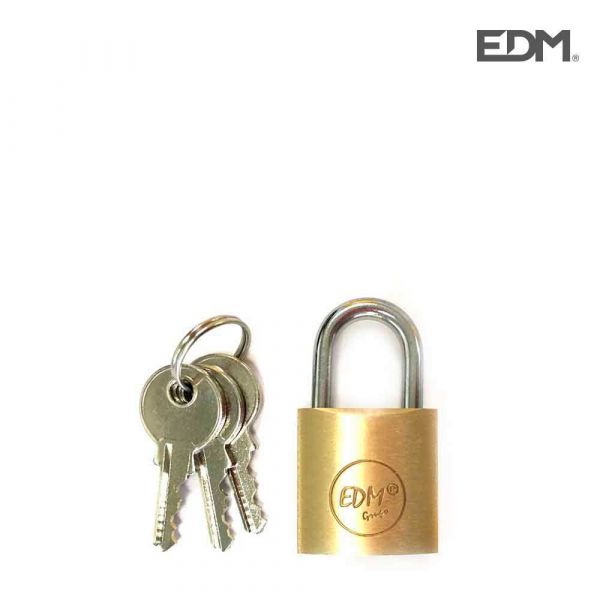 EDM Cadeado de Latão Normal Arch 25X15MM Blister