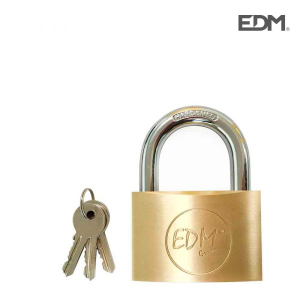 EDM Cadeado de Latão Normal Arch 60X36MM Blister