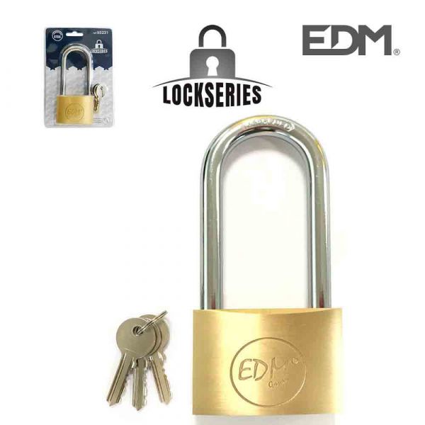 EDM Long Arc Brass Cadeado 60X90MM Blister