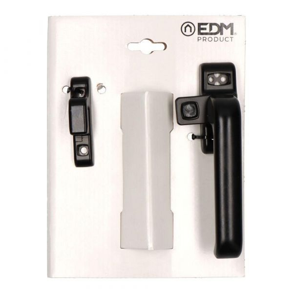 EDM Fecho de Pressão 6801 Alumínio Preto Direita
