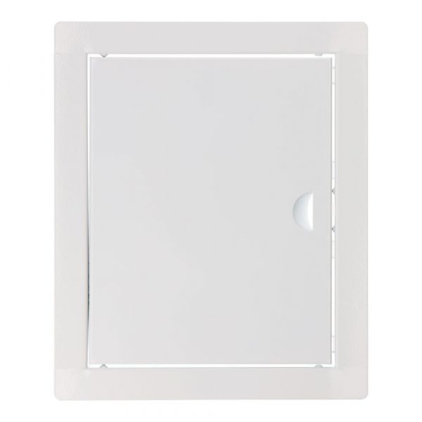 EDM Tampa de Inspeção Retangular de Encastrar Aço Branco 20x25cm