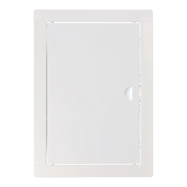 EDM Tampa de Inspeção Retangular de Encastrar Aço Branco 20x30cm