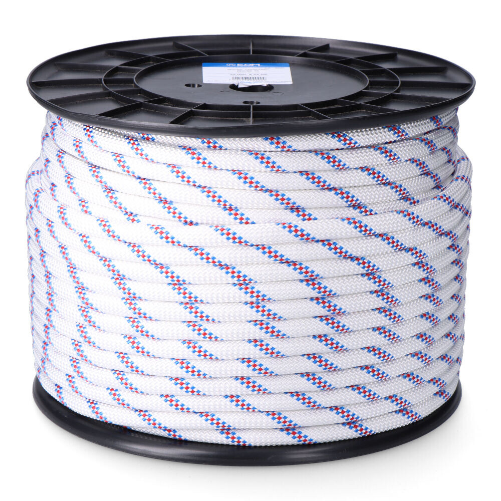 Adriça entrançada de poliéster branco distinta de 10 mm x 150 m