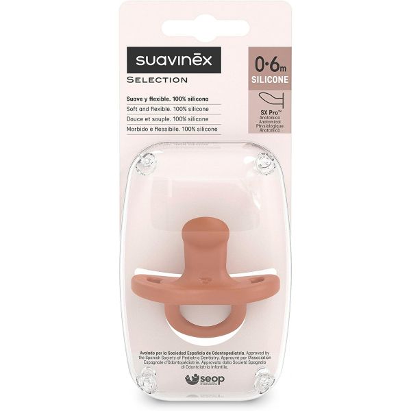 Suavinex Chupeta Colour Essence Anatómica 0-6m Orange