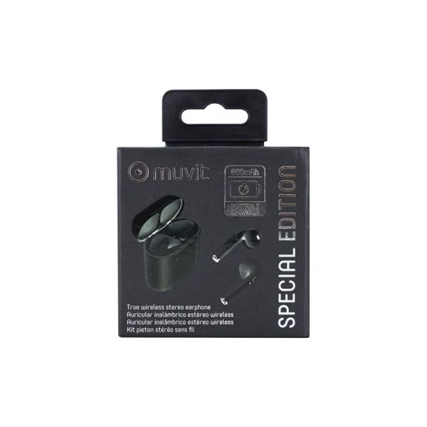Muvit Auriculares Bluetooth TWS Special Black