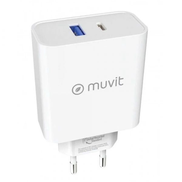 Muvit Carregador 65W Clear White
