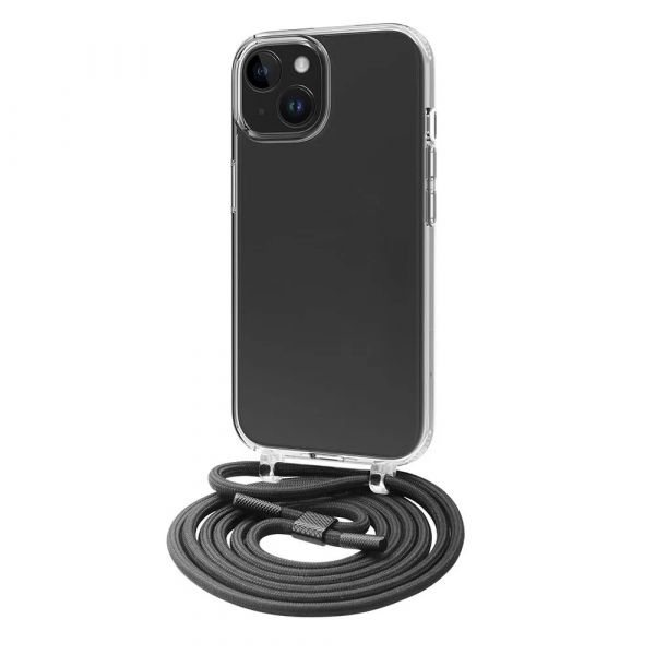 Muvit Capa Recycletek com Colgante para Apple iPhone 15 Clear