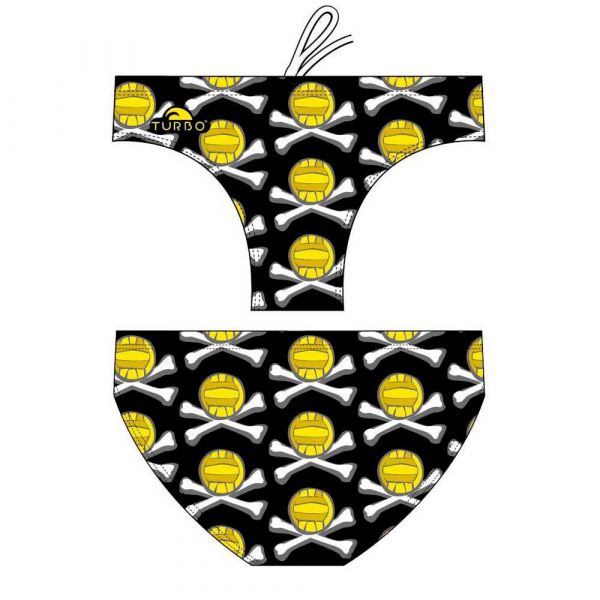 Turbo Bones Swimming Brief Preto 4XL Homem