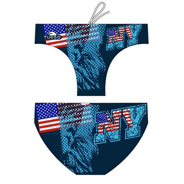 Turbo Ny Stars Swimming Brief Azul M Homem