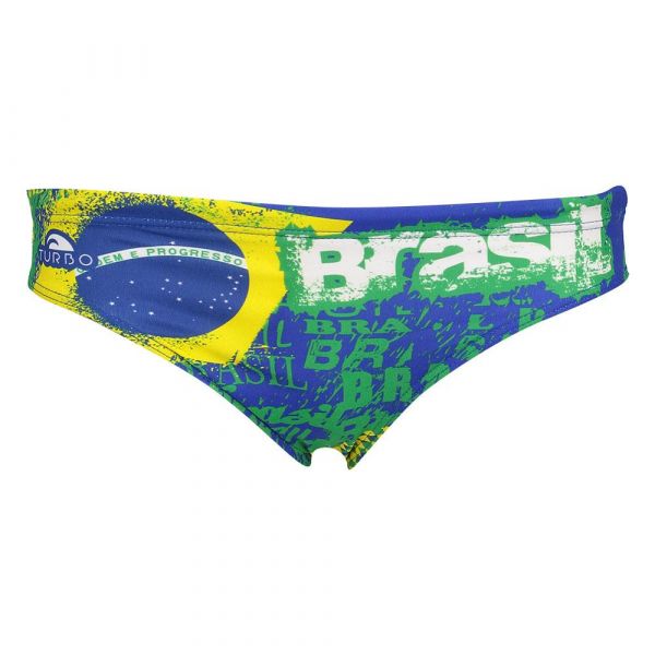 Turbo Happy Brazil Swimming Brief Colorido XL Homem