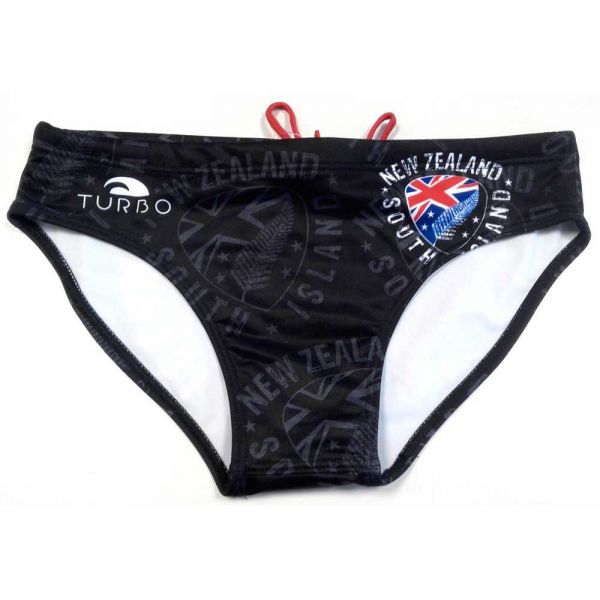 Turbo New Zealand Shield Swimming Brief Preto S Homem