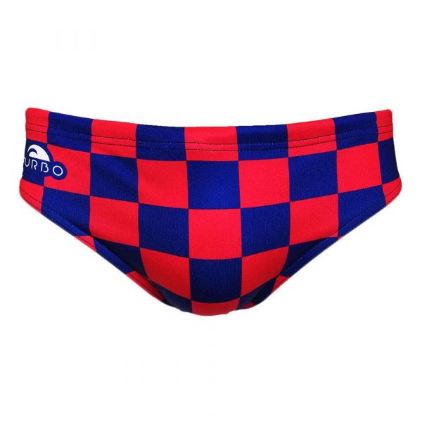 Turbo Squares Swimming Brief Vermelho,Azul 2XL Homem