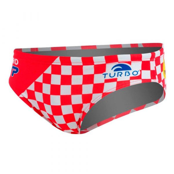 Turbo Croatia Swimming Brief Vermelho,Branco M Homem