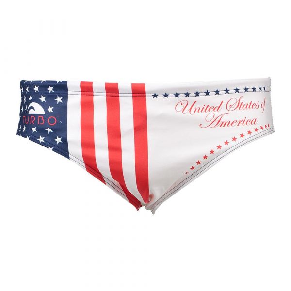 Turbo Usa 2012 Swimming Brief Branco,Azul 3XL Homem