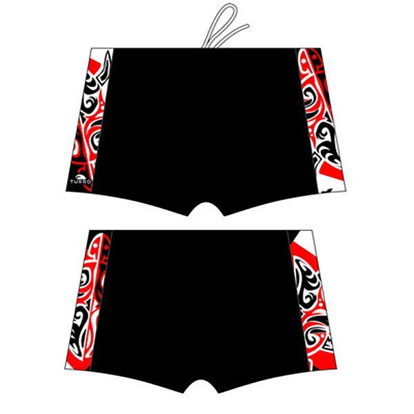 Turbo Maori Skin Tattoo Swim Boxer Preto 3XL Homem