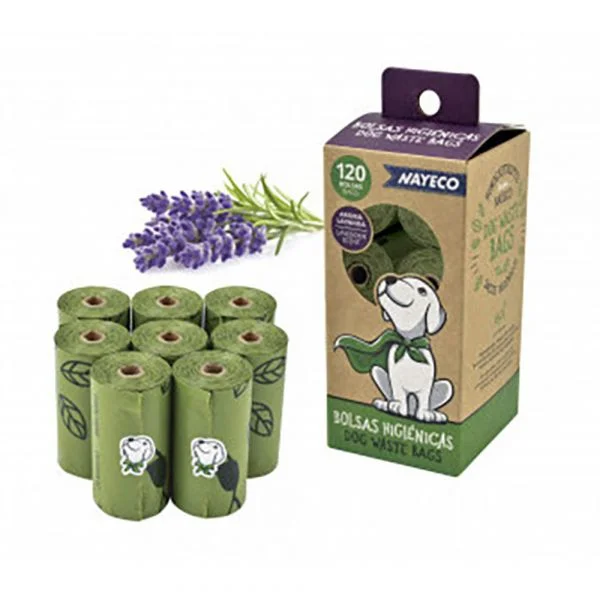 Nayeco Pack 8 Rolos de Sacos Higiénicos Aroma Lavanda