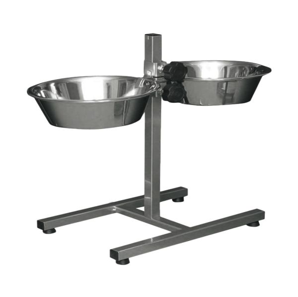 Nayeco Comedouro Duplo Elevado em Inox 2,8L 1 Kg