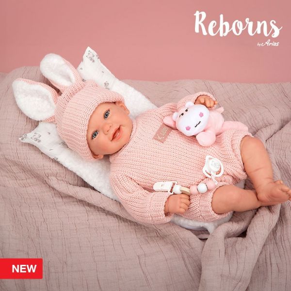 Arias Reborn Lúcia com Almofada e Peluche 45cm