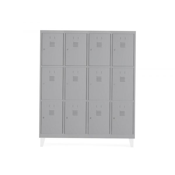 Rocada Armário Metálico 300 4 Módulos X 3 Portas Cinza 1210x500x1800 mm