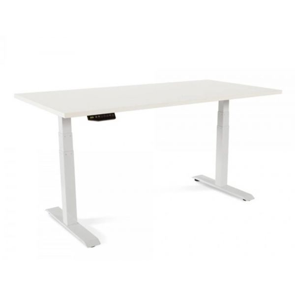Rocada Mesa Rocada Regulável em Altura Electricamente Ate 129cm Estrutura De Aço No Tampo 160cm Branco