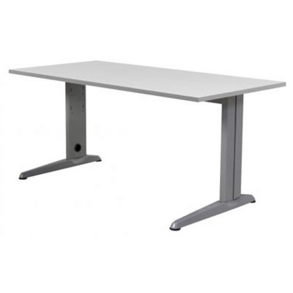 Rocada Secretária120x60 Alumínio Cinza 2000