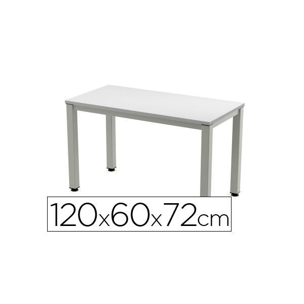 Rocada Secretária Executive 2000AD02 Alumínio / Cinza 120x60 cm