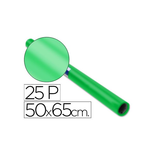 Sadipal Rolo de Papel Lustro 50x65cm 25Fls Verde Forte