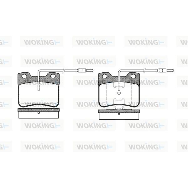 WOKING Jogo de Pastilhas para Travão de Disco - P3473.04