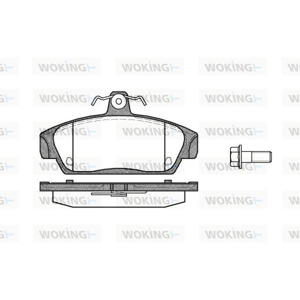 WOKING Jogo de Pastilhas para Travão de Disco - P2363.00