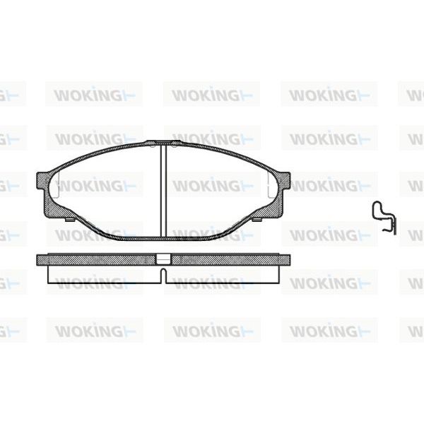 Woking Jogo de Pastilhas para Travão de Disco - P5123.20
