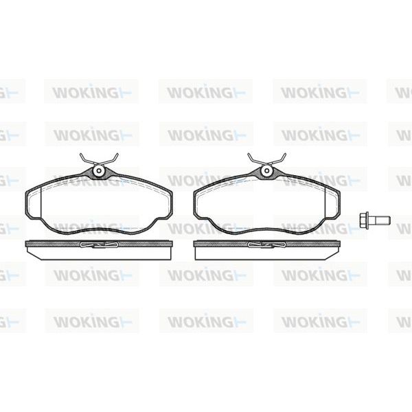 WOKING Jogo de Pastilhas para Travão de Disco - P4763.00