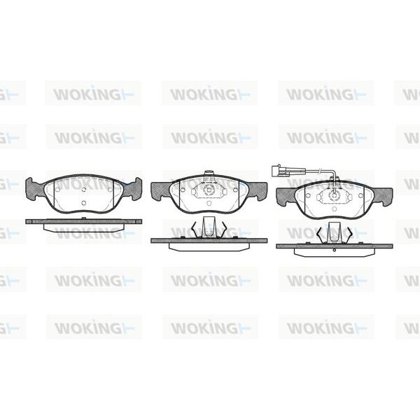 WOKING Jogo de Pastilhas para Travão de Disco - P4873.11
