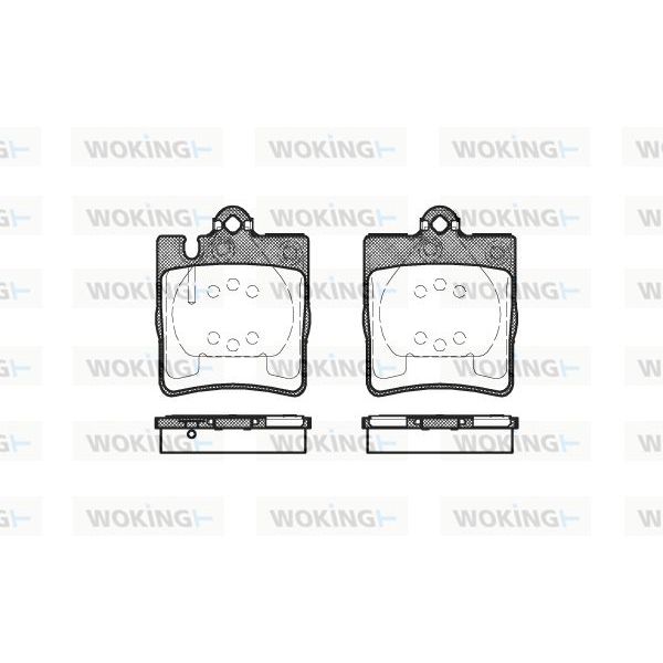 WOKING Jogo de Pastilhas para Travão de Disco - P6093.10