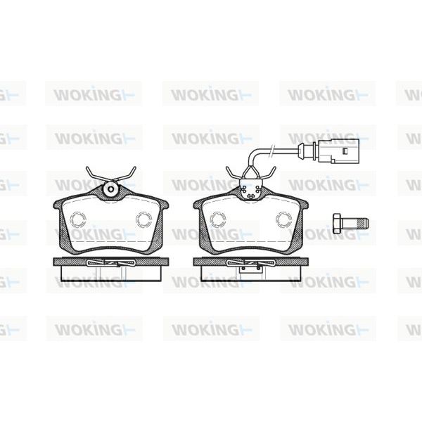 WOKING Jogo de Pastilhas para Travão de Disco - P3633.51