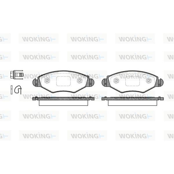 WOKING Jogo de Pastilhas para Travão de Disco - P7433.20