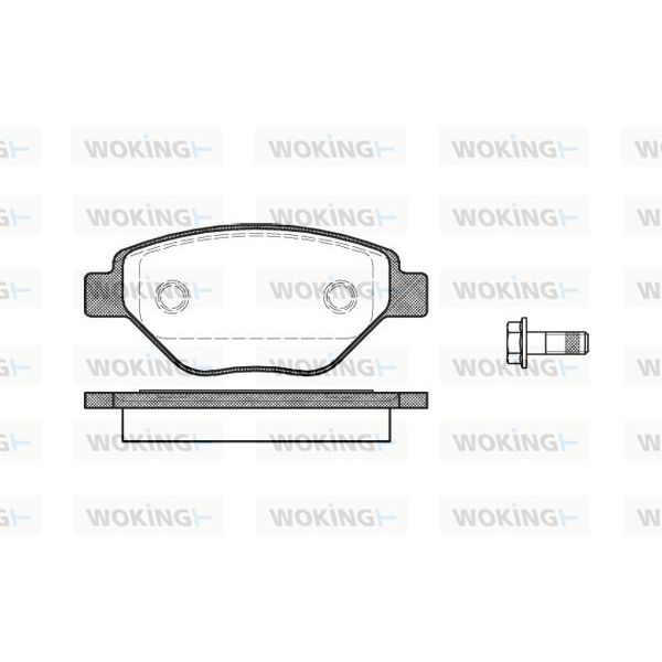 WOKING Jogo de Pastilhas para Travão de Disco - P8773.00