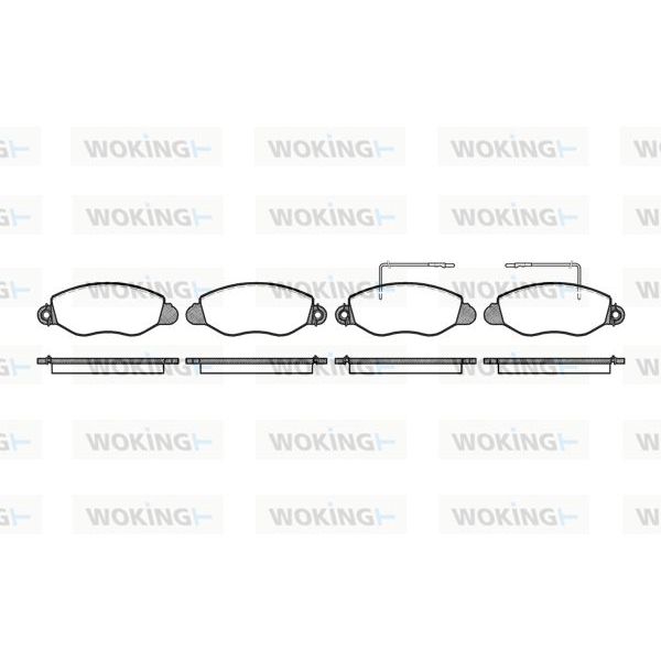 WOKING Jogo de Pastilhas para Travão de Disco - P6723.22